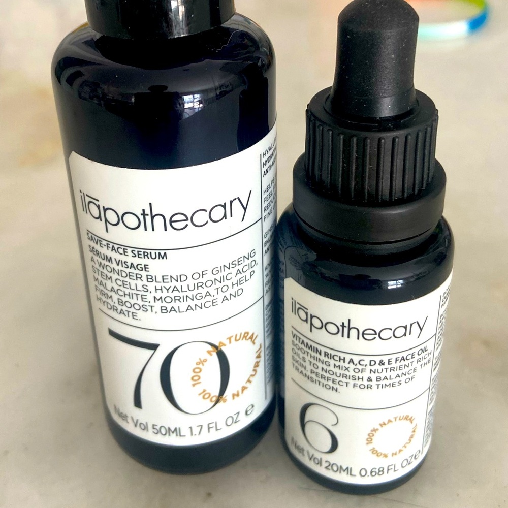 Ilapothecary save face serum & vitamin rich face oil set